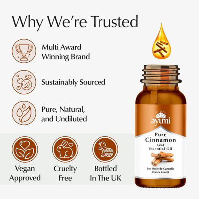 Ayumi Pure Cinnamon Leaf Essential Oil 15ml 8