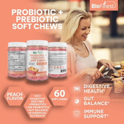 Biofinest Probiotic Prebiotic Soft Chews Supplement 3