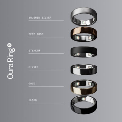 Oura Ring 5 Smart Ring - Silver 6