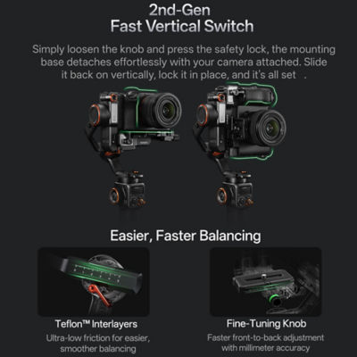 Hohem iSteady MT3 AI Humen Tracking Camera Gimbal Stabilizer 6