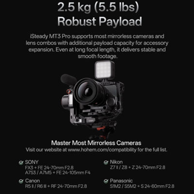 Hohem iSteady MT3 Pro Kit AI Human & Object Tracking Camera Gimbal Stabilizer with Accessories 7
