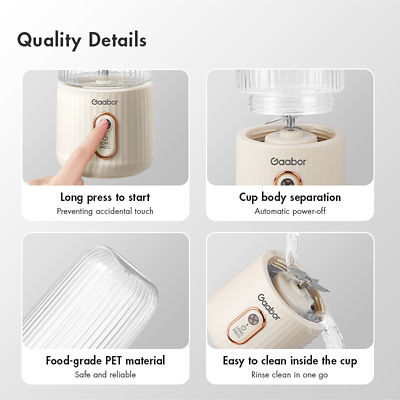 GAABOR PORTABLE JUICER WHITE FP03T-WH01A 8