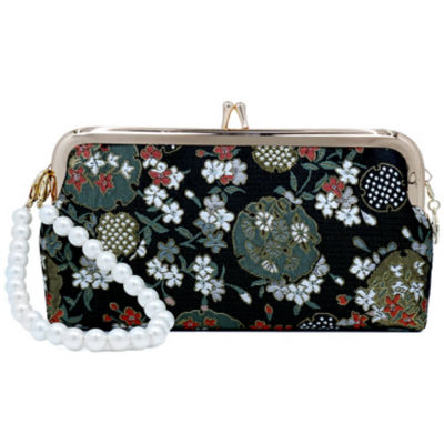 COCOONESE Wristlet Pouch - Snowdrop (Black) 1