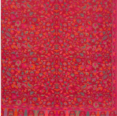 Kashkha Super Soft Modal Jacquard Shawl - Red 3