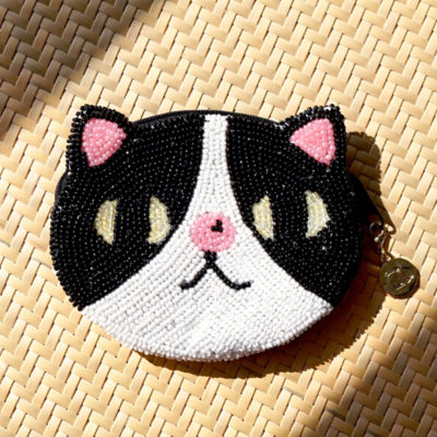 COCOONESE Beaded Coin Purse - Ah Ji Cat 4