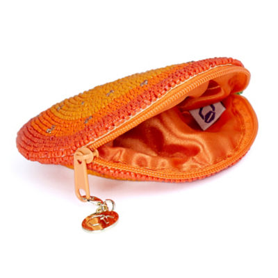 COCOONESE Beaded Coin Purse - Orange 3
