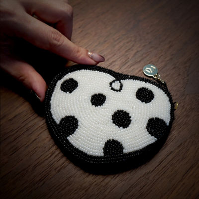 COCOONESE Beaded Coin Purse - Marshmallow Heart (White) 4