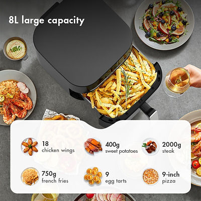 GAABOR AIR FRYER 8L BLACK AF-80T01A 4