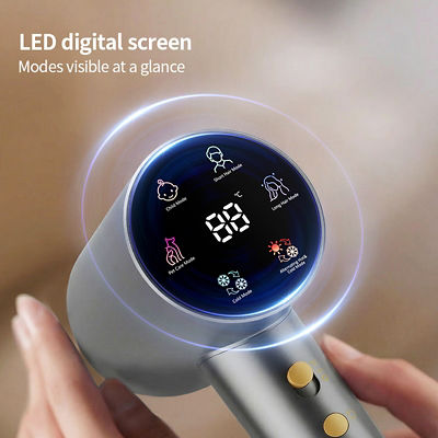 GAABOR HIGH SPEED HAIR DRYER 1600W LED DISPLAY GREY HD-M05A 5