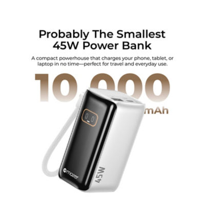 Mazer (CCC + QR) PowerCharge AI RLink 45W 10000mAh Power Bank - M-Ai-PC45R10-V7 4