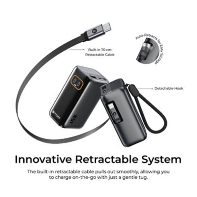 Mazer (CCC + QR) PowerCharge AI RLink 45W 10000mAh Power Bank - M-Ai-PC45R10-V7 6