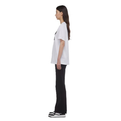 MCM Laurel Logo Print T-Shirt in Organic Cotton (White - M size) 7