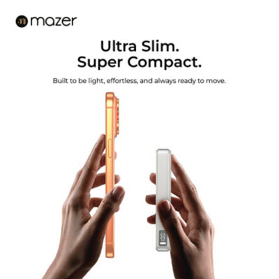 Mazer (CCC + QR) Qi2.2 认证 25W 10000mAh 磁吸无线移动电源 - M-MagAir31 5