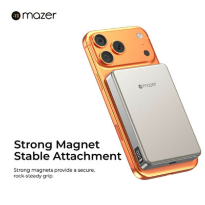 Mazer (CCC + QR) Qi2.2 认证 25W 10000mAh 磁吸无线移动电源 - M-MagAir31 7