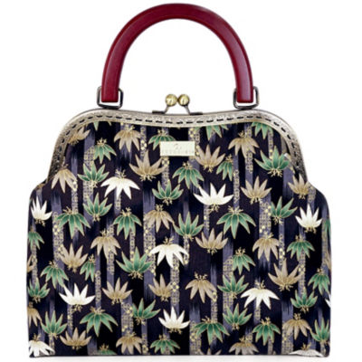 COCOONESE Clasp Handbag - Bamboo Forest (Black) 1