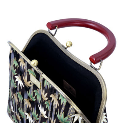 COCOONESE Clasp Handbag - Bamboo Forest (Black) 3