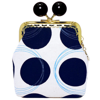 COCOONESE Clutch Purse - Dotted B&W 1