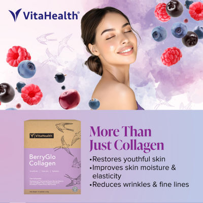 VitaHealth [Bundle of 3] VitaHealth BerryGlo Collagen (14 Sachets) 4