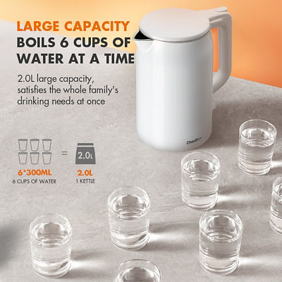 GAABOR ELECTRIC KETTLE 2L WHITE EK20M-WH01A 4