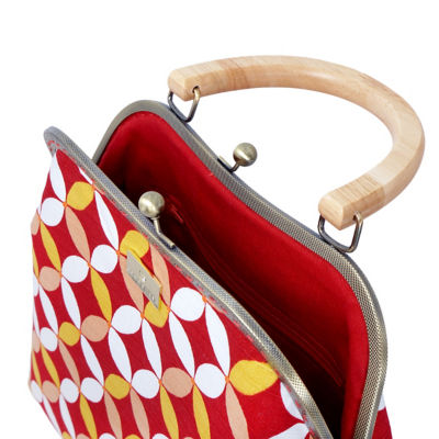 COCOONESE Clasp Handbag - Seven Treasures (Red) 3