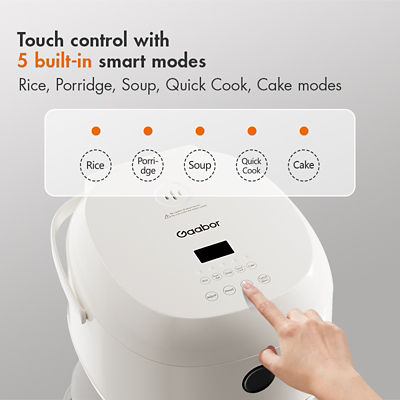 GAABOR RICE COOKER 1.2L TOUCH CONTROL WHITE RC-30T01A 5