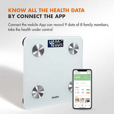 GAABOR WEIGHT SCALE LED+APP WHITE GWS-M02A 3