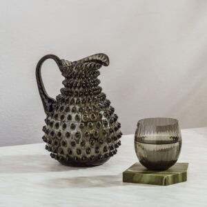 SKLO Kvetna 1794 Polka Dot Water Jug 2000ml - Smoke 3