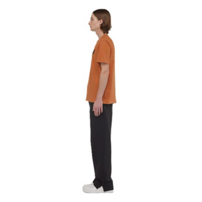 MCM Laurel Logo Print T-Shirt in Organic Cotton (Cognac - M size) 5