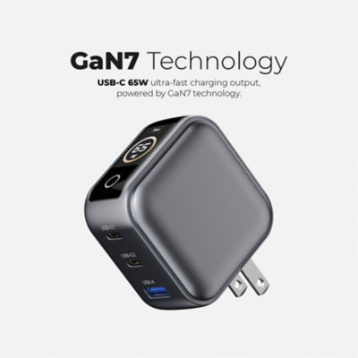 Mazer AIPrestigeGaN 65W GaN Wall Charger with AI Display - M-Ai-G65W-V7UK 4