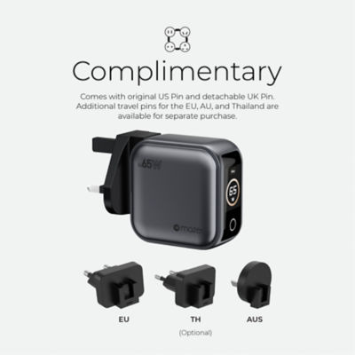 Mazer AIPrestigeGaN 65W GaN Wall Charger with AI Display - M-Ai-G65W-V7UK 8
