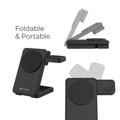 Mazer 23W Magnetic 3-in-1 Foldable Wireless Charger (Samsung Edition) - M-MagFold13S 7