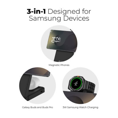 Mazer 23W Magnetic 3-in-1 Foldable Wireless Charger (Samsung Edition) - M-MagFold13S 9