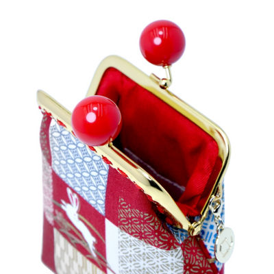COCOONESE Clutch Purse - Bunny with Checkered (Red) 3