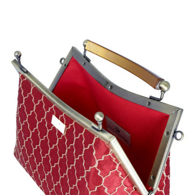 COCOONESE Amber Resin Top Handle Bag - Royal Crest 3