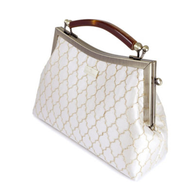 COCOONESE Amber Resin Top Handle Bag - Royal Crest 2