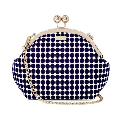 COCOONESE Acrylic Chain Handle Clasp Sling Bag - Polka Dot 3