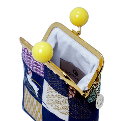 COCOONESE Clutch Purse - Bunny with Checkered (Blue) 3