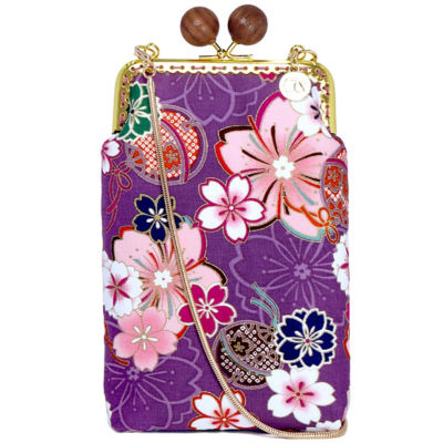 Buy COCOONESE Cell Phone Purse - Sakura Forest (Purple) Online in