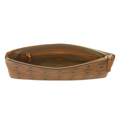 MCM Crossbody Pouch in Visetos Original (Cognac) 3