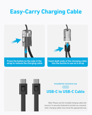 Anker Powercore CCC Power Bank 20000mAh 30W Fast Charging USB C Lanyard Cable A1384 6