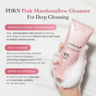 MEDICUBE PDRN Pink Niacinamide Whip Cleanser 4