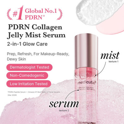 MEDICUBE PDRN Pink Collagen glow Jelly Mist Serum 2
