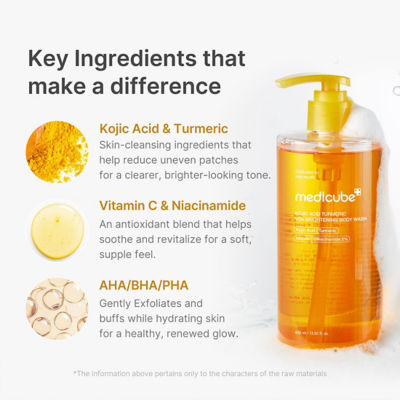 MEDICUBE Kojic Acid Turmeric Vita Brightening Body Wash 4