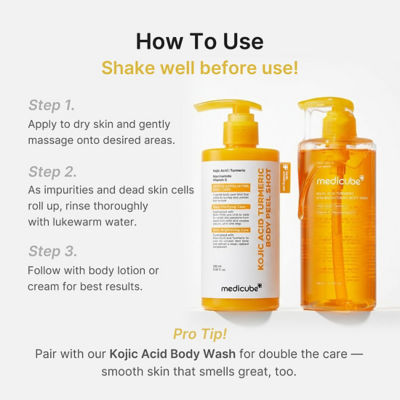 MEDICUBE Kojic Acid Turmeric Body Peel Shot 6