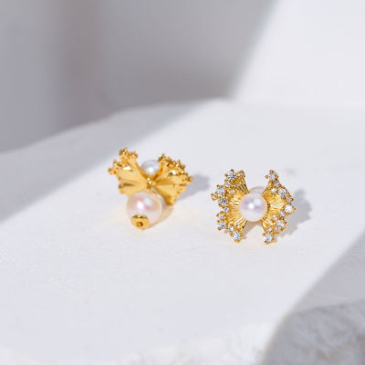 Pearly Lustre Freshwater Pearl Earrings WE01002 | RIBBON 6