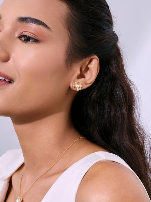 Pearly Lustre Freshwater Pearl Earrings WE01002 | RIBBON 7