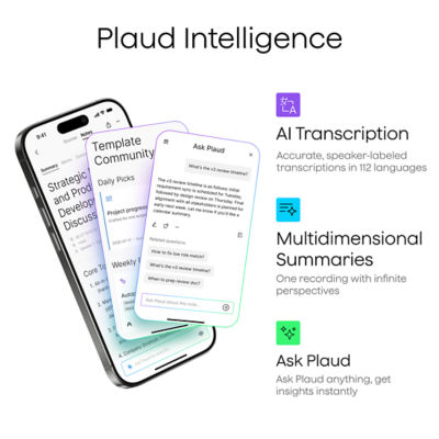 PLAUD AI PLAUD Note Pro Smart AI Note Taker – Silver 7