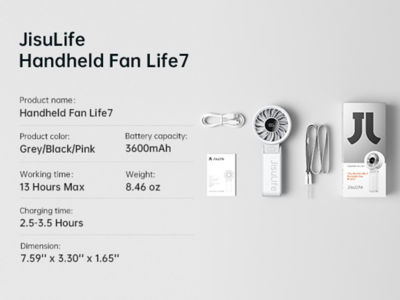 Jisulife 手持风扇 Life7 3600mAh 9