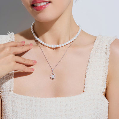 Pearly Lustre Top Grade Freshwater Pearl Necklace WN00764 | CELESTE 3