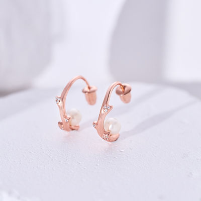 Pearly Lustre Top Grade Freshwater Pearl Earrings WE00888 | ROSE 4